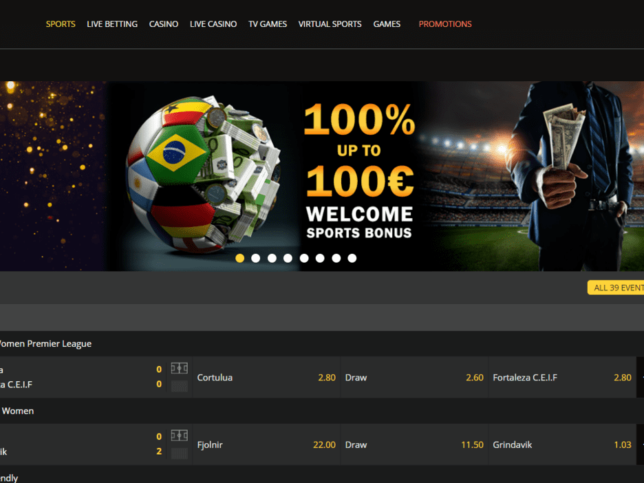 Bet O bet Casino Welcome Sports Bonus - 100% up to €100