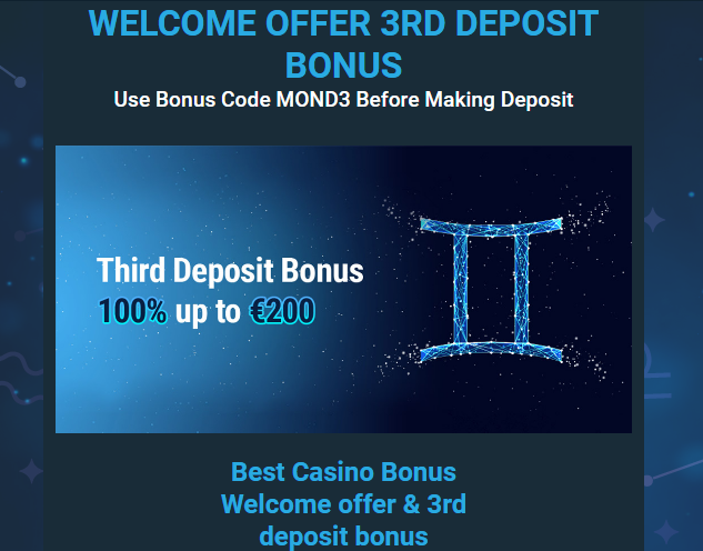 Mond Casino 100% up to €/$200