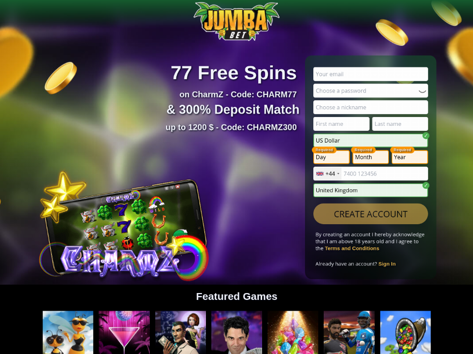 jumba-bet-77-free-spins-on-charmz-plus-300-match-bonus-new-players-super-deal.png