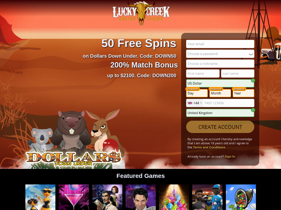 lucky-creek-50-free-no-deposit-spins-on-dollars-down-under-plus-200-match-bonus-special-deal.png