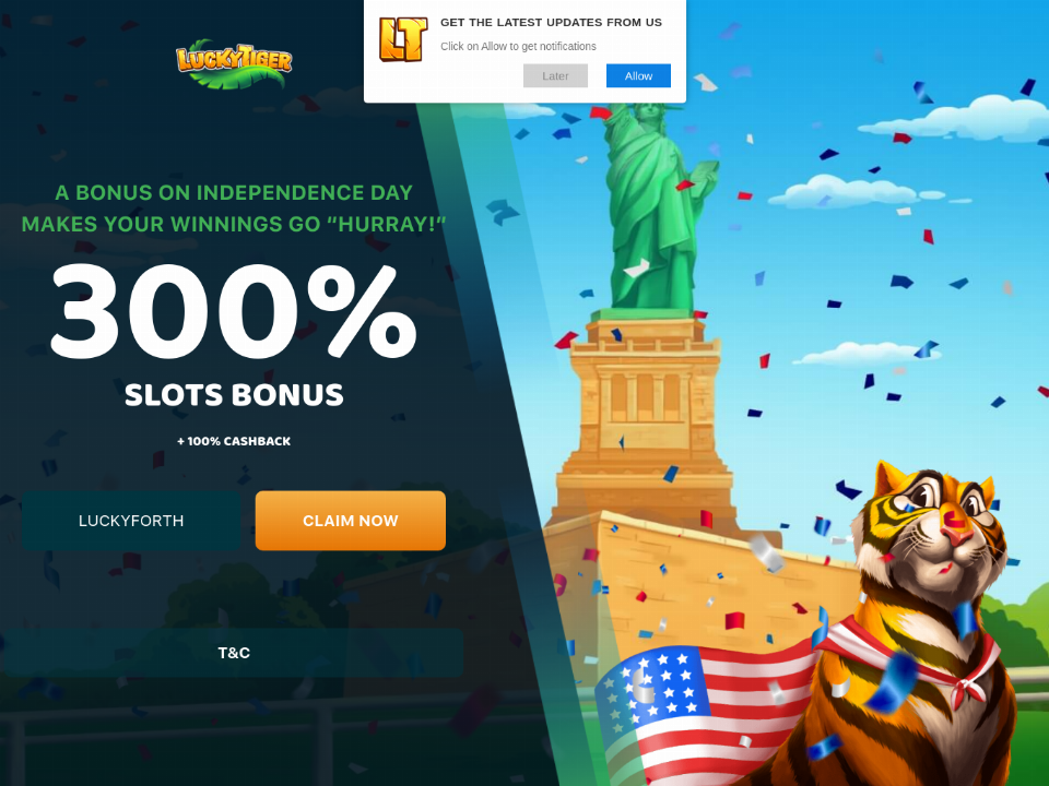 lucky-tiger-casino-independence-day-300-match-slots-bonus-plus-100-cashback-welcome-promo.png