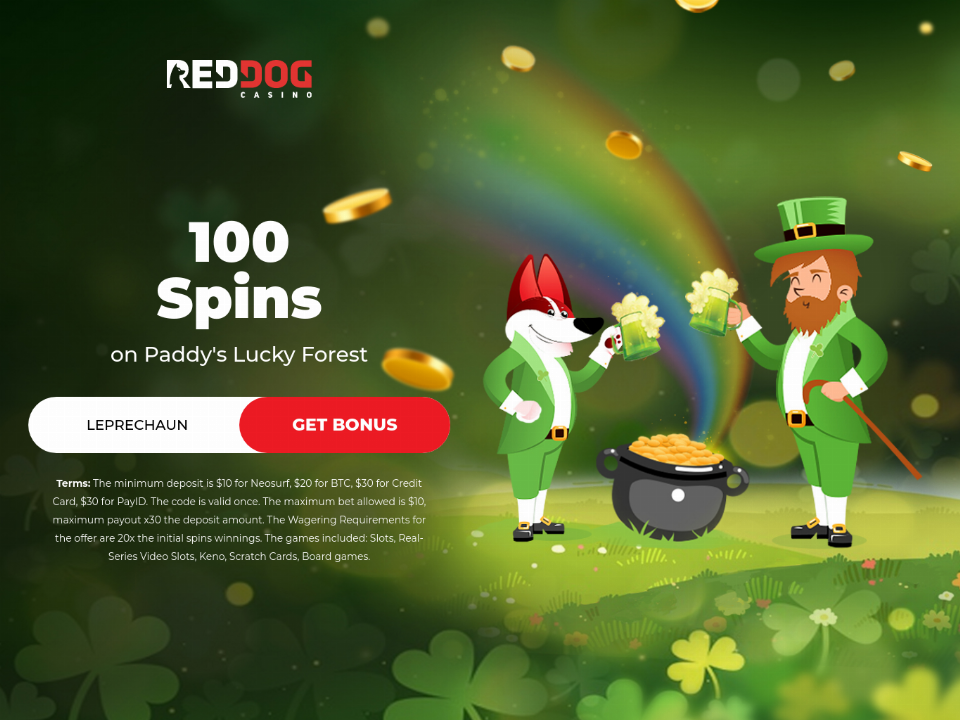 red-dog-casino-100-free-spins-on-paddys-lucky-forest-special-deposit-promo.png
