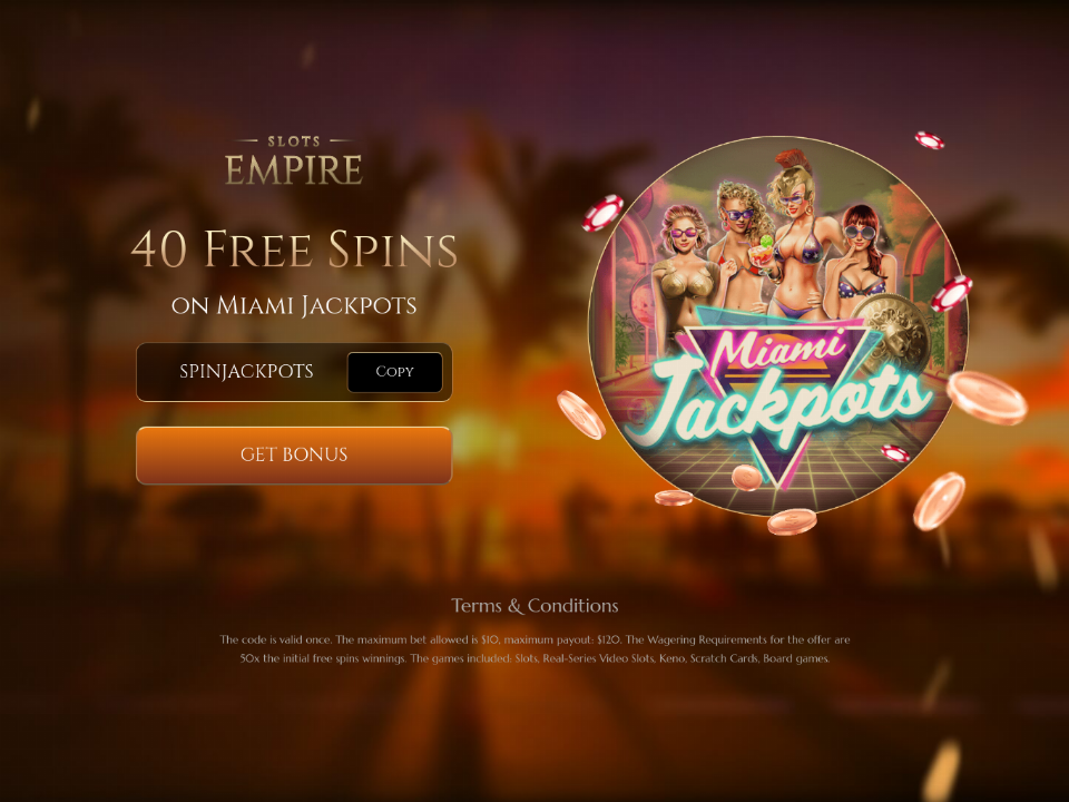 slots-empire-40-free-spins-on-miami-jackpots-special-no-deposit-new-players-offer.png
