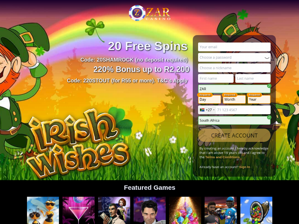 zar-casino-20-free-spins-irish-wishes-and-220-match-bonus-exclusive-new-saucify-game-welcome-deal.png